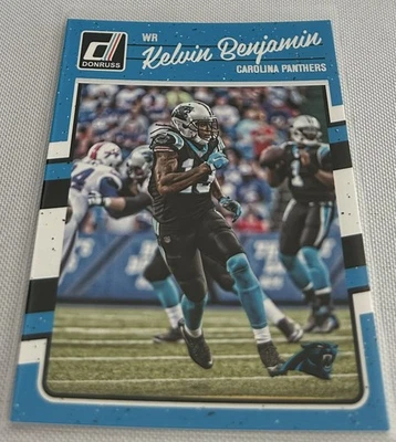 2016 Panini Donruss Football Kelvin Benjamin Carolina Panthers base card #42 - Image 1 of 2