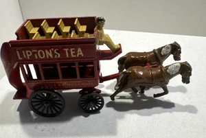 1959 LESNEY Matchbox Models of YesterYear Lipton's Tea Horse Bus Y12A - Picture 1 of 6