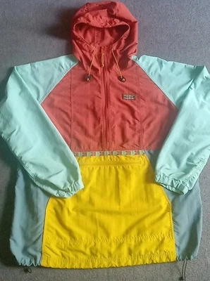 LL Bean Mountain Classic Anorak Jacket Women’s XL Multicolor Aztec 1/2 Zip EUC - Image 1 of 4