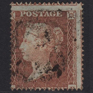 P28_10 GB QV 1855 1d RED-BROWN PLATE 3 SG21-C4(1) SE FU - Picture 1 of 2