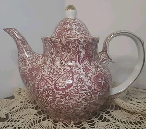 Antike Chintz Reflections Vintage Godinger Floral Porzellan Teekanne DIY Dekor - Bild 1 von 16