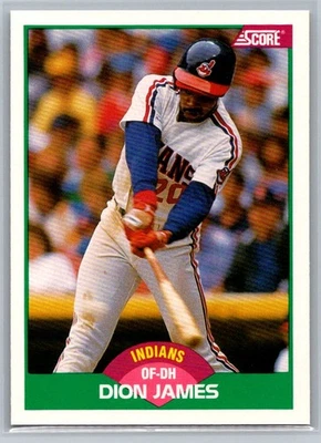 1989 Score Rookie & Traded #51T Dion James Cleveland Indians - Image 1 of 2