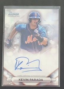 KEVIN PARADA 2023 BOWMAN STERLING PROSPECT AUTO #PA-KP NEW YORK METS