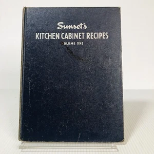 Sunset's Kitchen Cabinet Recipes Cookbook Sunset Magazine 1944 Hardcover (No DJ) - Picture 1 of 12