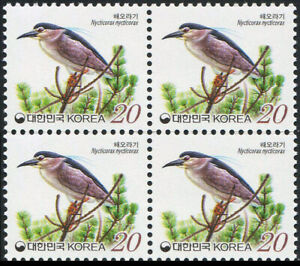 Korea South 2000 "The white[snowy] heron'' Definitive Stamp Block