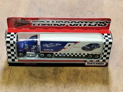 Matchbox White Rose Transporters Super Star 1991 1:87 Bill Elliott/Melling Ford Foto 1 de 4
