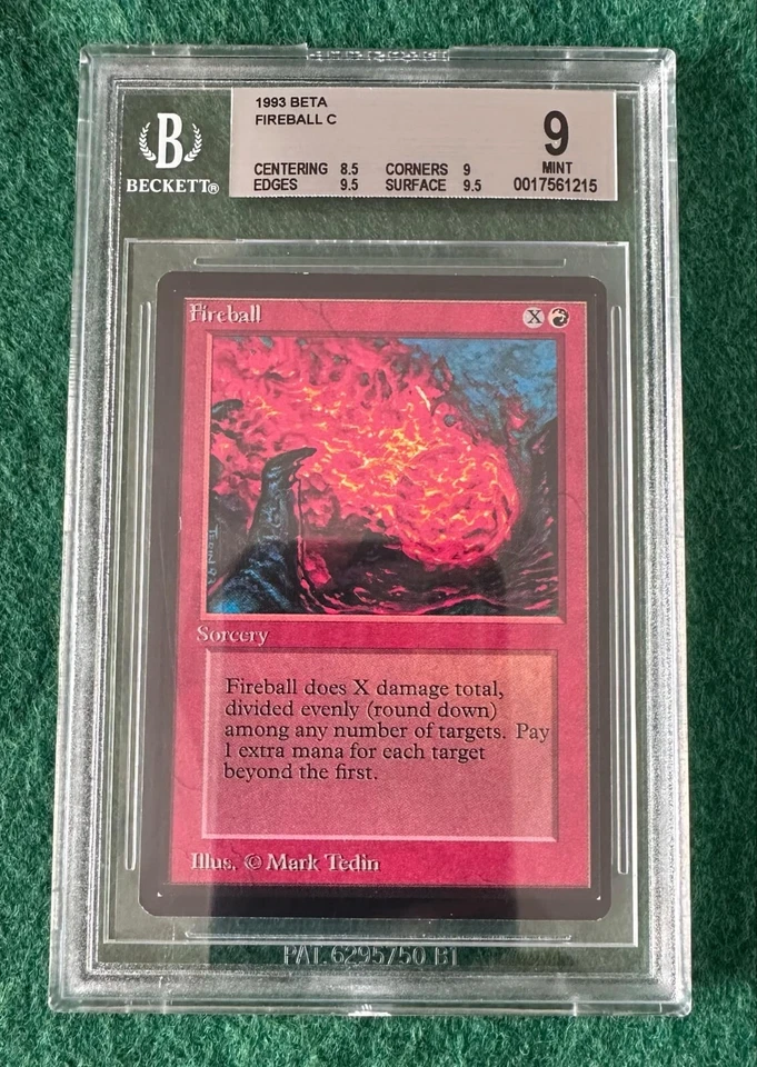 Fireball - BETA - MTG - BGS 9. MINT. More Vintage MTG In My Store. - Image 1 of 2