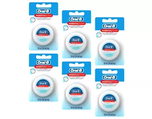 Oral-B Essential Floss Unflavored Waxed 54 Yards (50m) - Pack of 5 - Picture 1 of 4