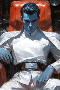 GRAND ADMIRAL THRAWN Fine Art Print 13x19 Limited Edition 1 of 30 Star Wars cel - Bild 1 von 1