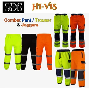 Pantaloni da lavoro Hi Vis Viz pantaloni/jogger inferiori alta visibilità riflettenti - Foto 1 di 18