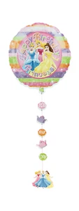 Disney Princess Happy Birthday 21" Drop-A-Line Party Balloon - Picture 1 of 1
