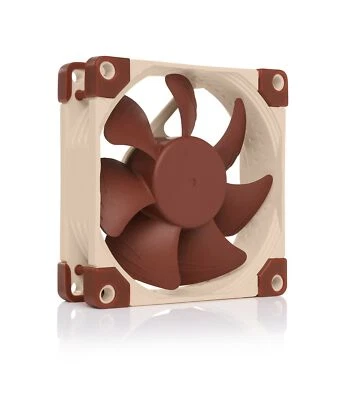 Noctua NF A8 FLX Premium Quiet Fan Adaptors Anti-Vibration Pads 3-Pin 80mm Brown - Image 1 of 4