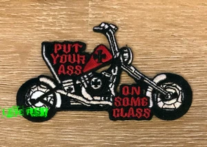 CHOPPER MOTORRAD AUFNÄHER Setzen Sie Ihr Ass auf einige Klasse Vintage Biker Aufnäher ftw - Bild 1 von 1