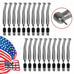 1-20 Cabezal Dental Estándar Alta Velocidad Pieza de Mano Empuje + 4HCoupler apto NSK QD-J - Imagen 1 de 27