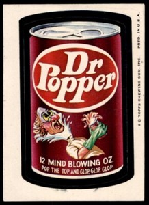 1974 Topps Wacky Packages 8th Series Dr Popper Tan Back
