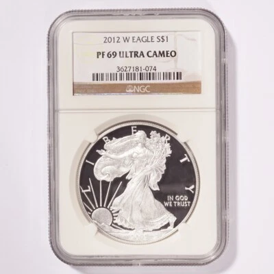 2012-W Silver American Eagle Dollar Proof NGC PF69 Ultra Cameo - Image 1 of 2