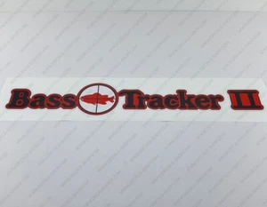 BASS TRACKER II TARGET BOAT DECAL 20" x 3.6" 1pcs. - Foto 1 di 5