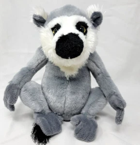 "Anillo Ganz Webkinz Cola Lémur Gris SIN CÓDIGO HM369 Peluche Animal de Peluche Juguete 10" - Imagen 1 de 9