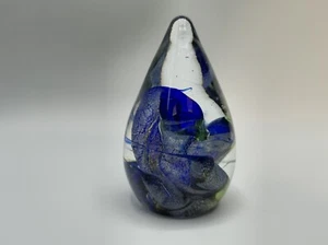Blown glass paperweight signed Mtarfa - Picture 1 of 16