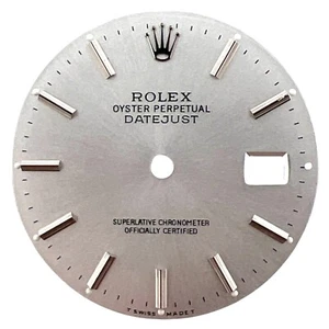 Rolex Oyster Perpetual Datejust genuino esfera de 36 mm plateada 16233 16238 - Imagen 1 de 4
