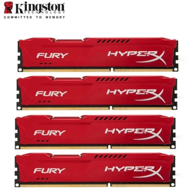 32GB (4 x 8GB) DDR3 1866 (PC3 14900) Gaming Memory HX318C10FB/8 for Desktop Red - Image 1 of 4