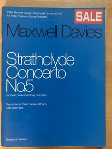 Maxwell Davies: Strathclyde Concerto No 5 for Violin, Viola & Piano. - Picture 1 of 1