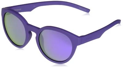 Polaroid Sunglasses Kids' PLD8019/S Polarized Round Sunglasses, Violet, 45 mm - Image 1 of 4