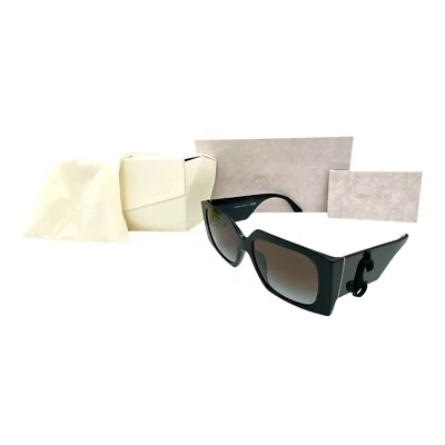 Lente Jimmy Choo Gris Degradado - Marco Negro Auténtico Usado en Excelente Condición Foto 1 de 4