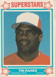 FREE SHIPPING-MINT-1989  Superstars #6 Tim Raines Montreal Expos 