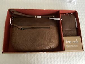 The Sak Iris Demi Clutch & Card Wallet Gift Set, Brown