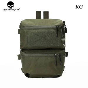 Emerson Tactical Zip-on Back Panel Pouch Banger Plate Carrier Bag For V5 Vest - Picture 1 of 20