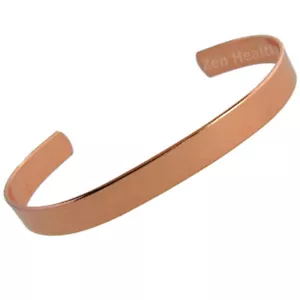 100% Pure Copper Bracelet Non-Magnetic Arthritis & Circulation Pain Relief 10mm - Picture 1 of 7