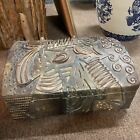 Contemporary Metal Table Box Incredible Handcrafted Detail Bronze Colored