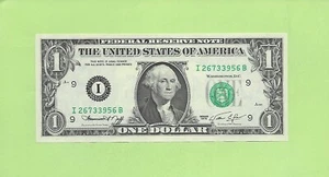 1974 ..UNCIRC $1 I 2673 3956 B .... 1974 $1 I-B NICE NOTE FRN - Imagen 1 de 2