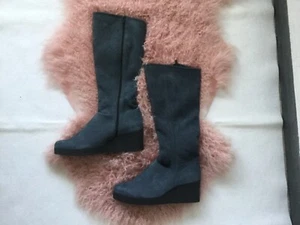 ARCHE Stiefel Wildleder BRATZ blaugrau Gr. 38 Plateau Damen neuwertig - Bild 1 von 6