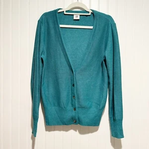 Cabi Teal Cardigan Sweater Size Medium - Imagen 1 de 5
