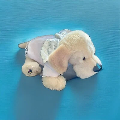 Webkinz Yellow Lab No Code Dressed In Webkinz Angel Wing Shirt - Image 1 of 2