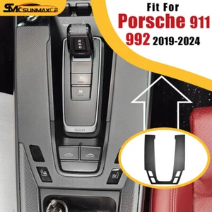 For Porsche 911 992 2019-24 Real Carbon Fiber Center Console Trim Plain Matte - Picture 1 of 7