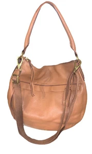 Fossil Crossbody Bag Soft Pebbled British Tan Leather Purse Convertible Purse - Picture 1 of 19