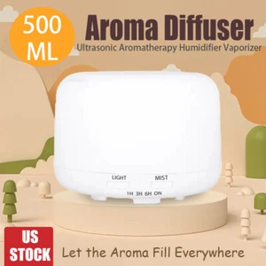Ultrasonic Aromatherapy Humidifier Premium Essential Oil Diffuser Vaporizer - Picture 1 of 12