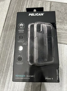 ✅Funda Pelican Voyager Series con funda para iPhone X y iPhone Xs - Transparente/Gris - Imagen 1 de 3