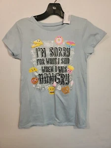 Childrens place girls Large 10/12 Short sleeve Hangry themed t-shirt  - Picture 1 of 4