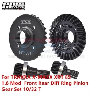 GPM 1.6 Mod Front Rear Diff Ring Pinion Gear Set 10/32T For TRAXXA X-MAXX XRT8S - Picture 1 of 4