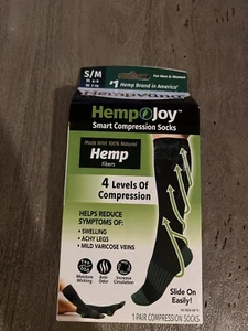 Calcetines de compresión inteligentes Hemp Joy 4 niveles S/M nuevos - Imagen 1 de 5