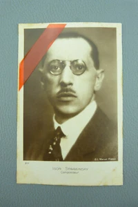 Carte postale de Igor Stravinsky 1882-1971, compositeur Russe. - Picture 1 of 2
