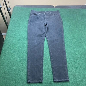 Lauren Ralph Lauren Jeans Womens 10p 31x26 Black Premier Skinny Ankle Embroidere - Picture 1 of 13