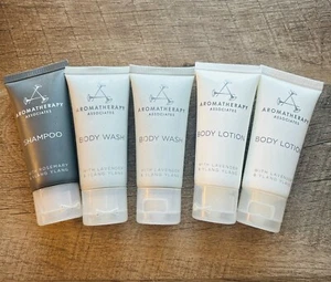 (5) Aromatherapy Travel Toiletries Shampoo Body Wash Body Lotion 1.35 Fl Oz - Picture 1 of 2