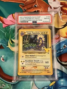2021 Pokémon Celebrations Collection 137 Light Toxtricity Promo PSA 8 NM-MT - Picture 1 of 4