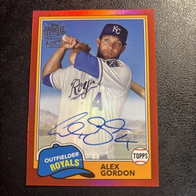 2023 Topps Archives ALEX GORDON любимые фанатами с автографом 81FF-AG красные /10 - ROYALS - Изображение 1 из 4