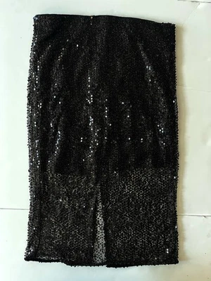 Falda midi transparente de lentejuelas de la colección J Crew para mujer 4 negra caprichosa discoteca coquet Foto 1 de 4